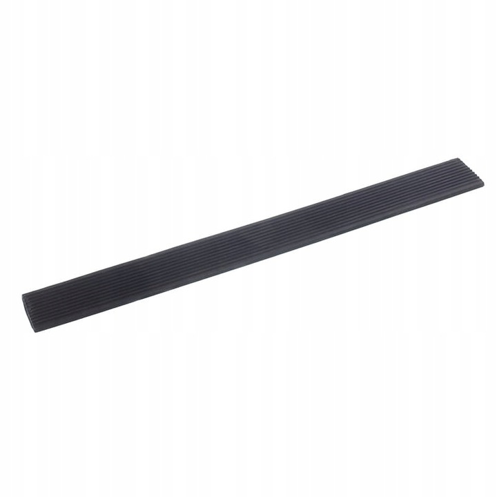 rubberen beschermstrip - u profiel - zwart gerribeld - grip band 