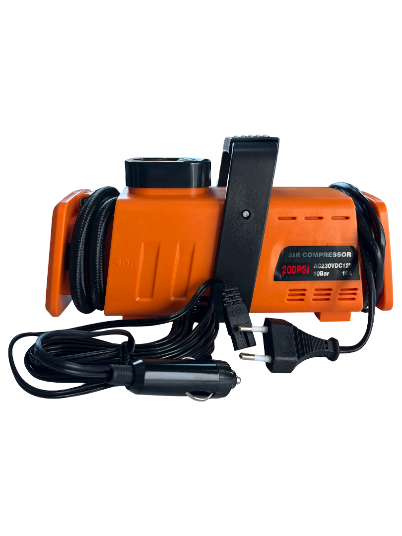 compressor 12 tot 230 volt - 25 liter per minuut - lucht compressor - 10 bar - draagbare luchtcompressor