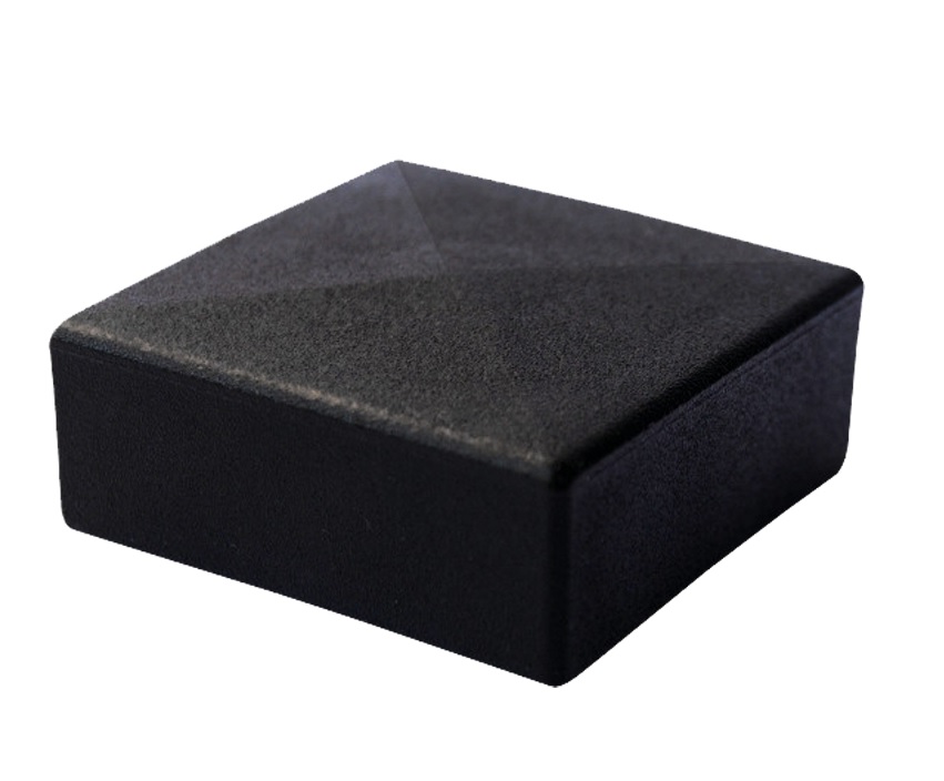 vierkant omsteekdop - 45x45mm - 10 stuks - standaard eindkap - inslagdop - kunststofdop - paaldop
