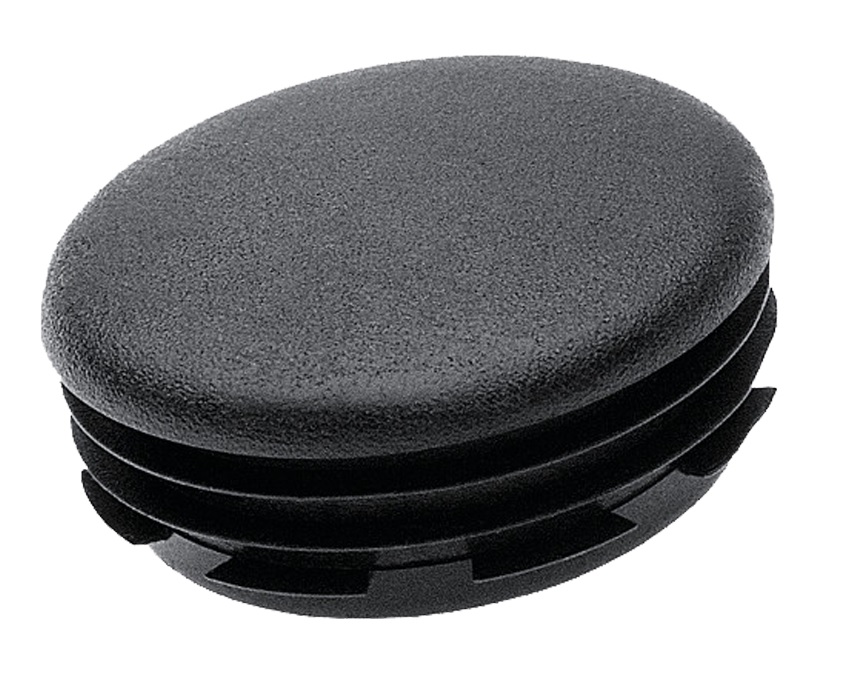 rond insteekdop - 40mm - 20 stuks - lichtgewicht geribbelde eindkap - inslagdop - kunststofdop