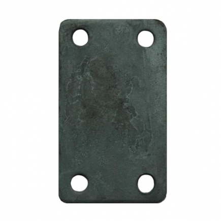 70x160 mm stroppenplaat - montageplaat - stalen plaat - klemplaat