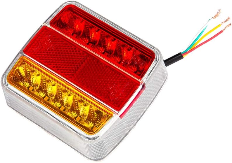 achterlicht led vierkant 18x led - ledlamp - aanhanger led lamp - led achterlicht - achterlamp - achterlicht