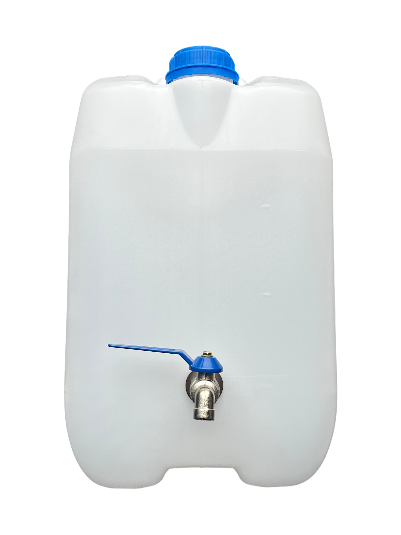 waterkan met metalen tapkraaan - 20  liter - water container - caravan kan - kampeerkan - opslagkan voor drinkwater