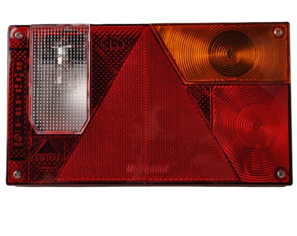 achterlicht multipoint 1 135x240mm 12 volt - rechts - achterlamp - achterlicht - aanhanger achterlamp - verlichting