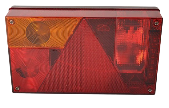 achterlicht multipoint 1 135x240mm 12 volt - 5 pin connetor - links - achterlamp - achterlicht - aanhanger achterlamp - verlich