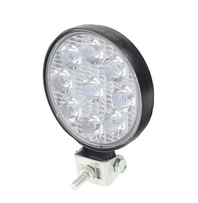 ronde led werklamp 9x mini led 10 tot 36v - werklamp - ledlamp - werklicht - bouwlamp - lamp