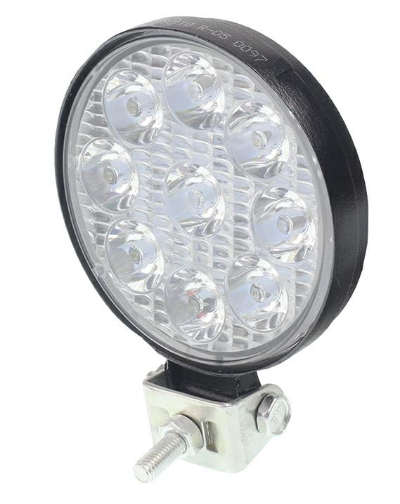 ronde led werklamp 9x mini led 10 tot 36v - werklamp - ledlamp - werklicht - bouwlamp - lamp