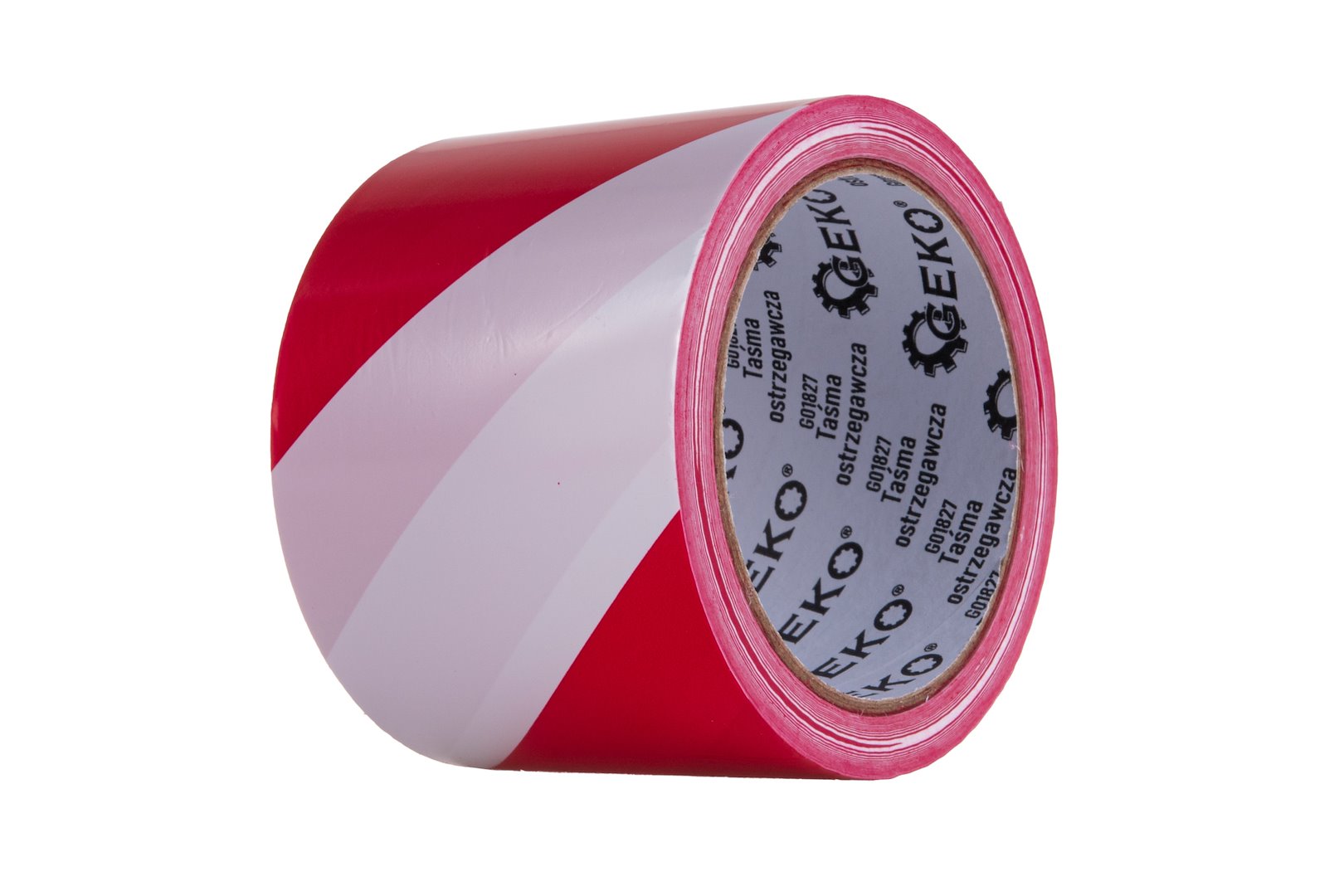 waarschuwingstape rood-wit 100m x 75mm - tape - plakband - markeertape - geko