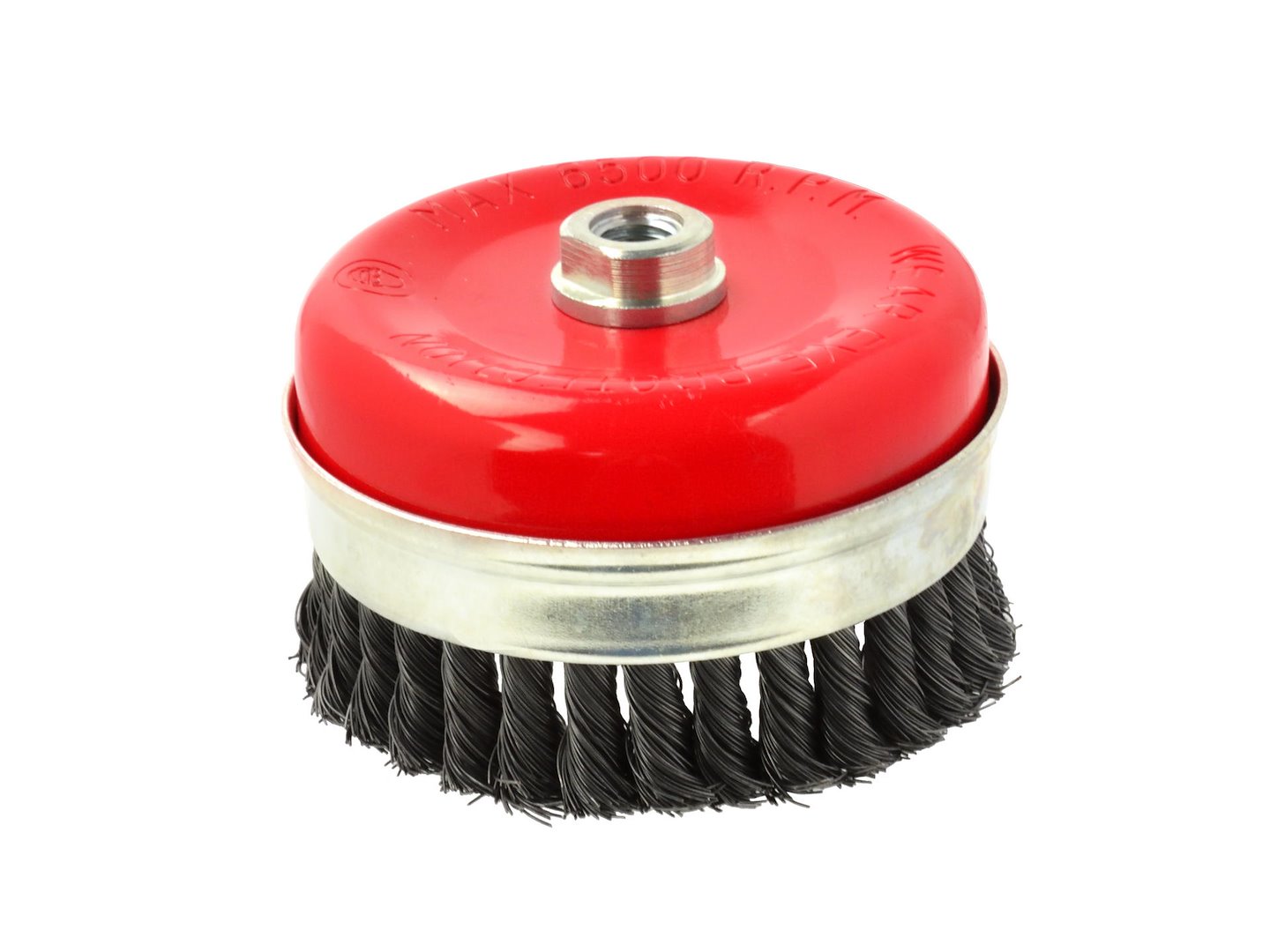 staalborstelschijf 125 mm - staalborstel - draadborstel - komvormige borstel - m14 - geko