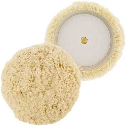 polijspad - poetspad - wollen poets pad - 180 mm poets pad met klitterband