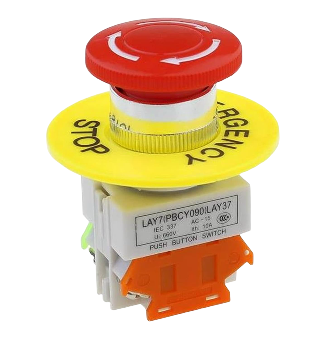 noodstop schakelaar - massaschakelaar - 10 ampére - 660 volt - noodschakelaar - machineschakelaar