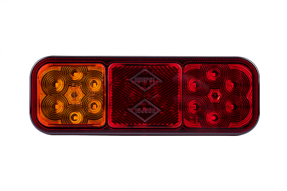 universele led achterlicht - 12/24 volt - achterlicht 12 leds - achterlamp - aanhanger achterlicht - horpol