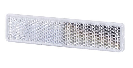 reflector wit - 125 x 25 mm - plakreflector - reflectieplaat - horpol