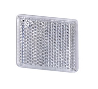 reflector wit - 50 x 40 mm - plakreflector - reflectieplaat - horpol