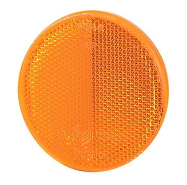 reflector oranje - 80 mm - plakreflector - reflectieplaat - horpol