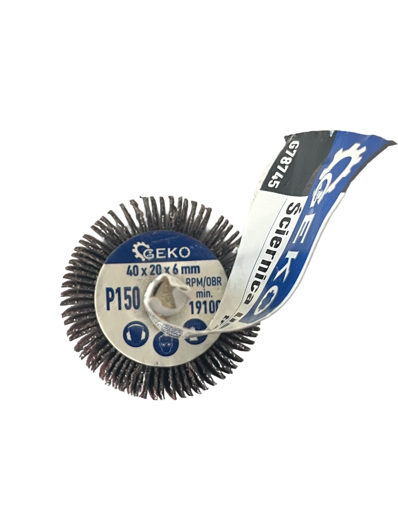 lamellenwiel - 40mm x 20mm - as van 6mm - korrel p150 - geko