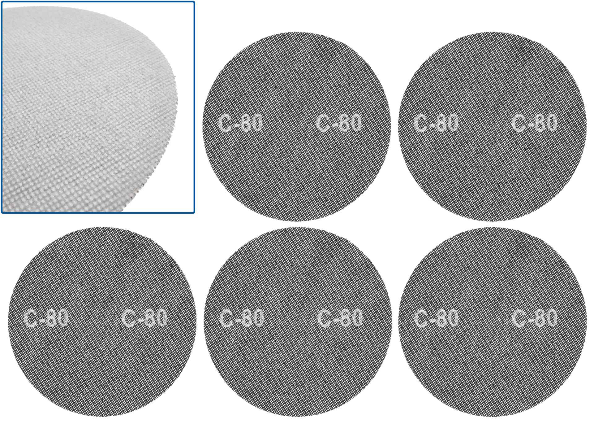 klittenband schuurgaas p80 - schuurgaas 225 mm - schuurnetten - geko