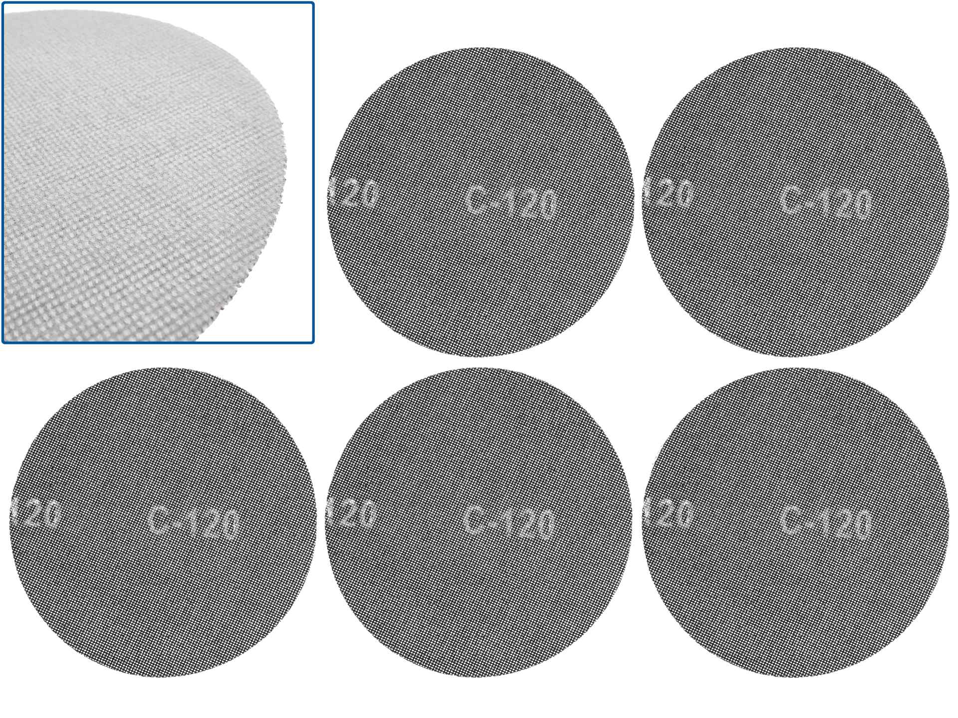 klittenband schuurgaas p120 - schuurgaas 225 mm - schuurnetten - geko