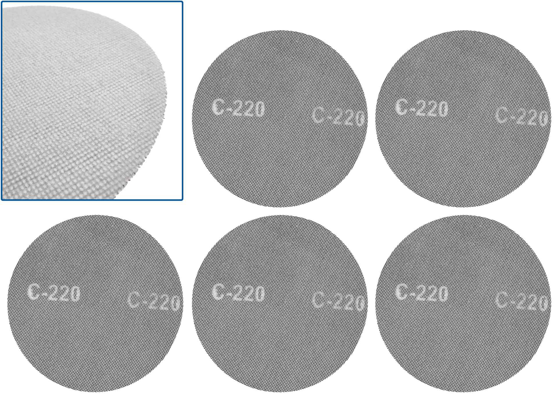 klittenband schuurgaas p220 - schuurgaas 225 mm - schuurnetten - geko