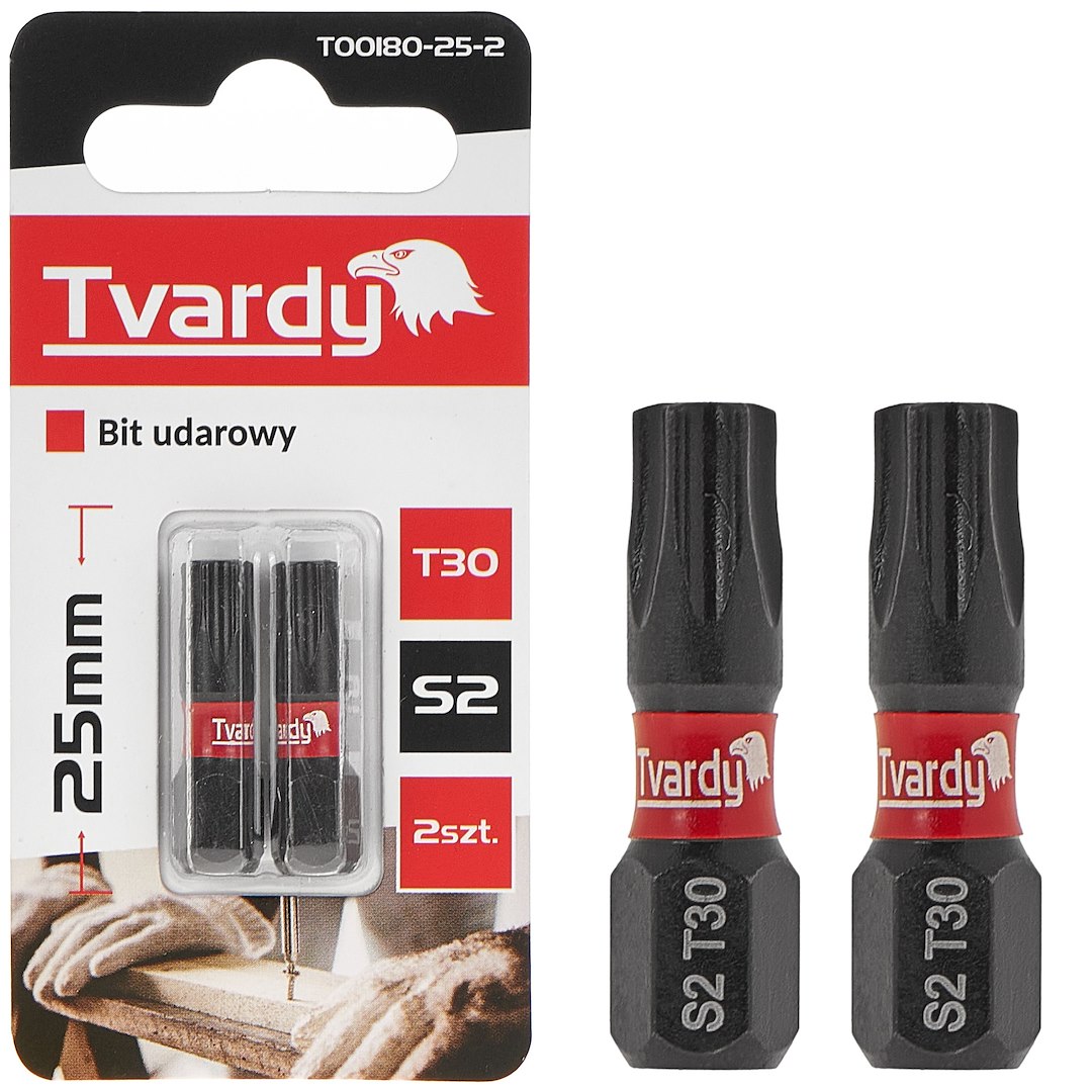 t30 bit 25mm s2 - schroefbit - boorbit - bitje - slagbit