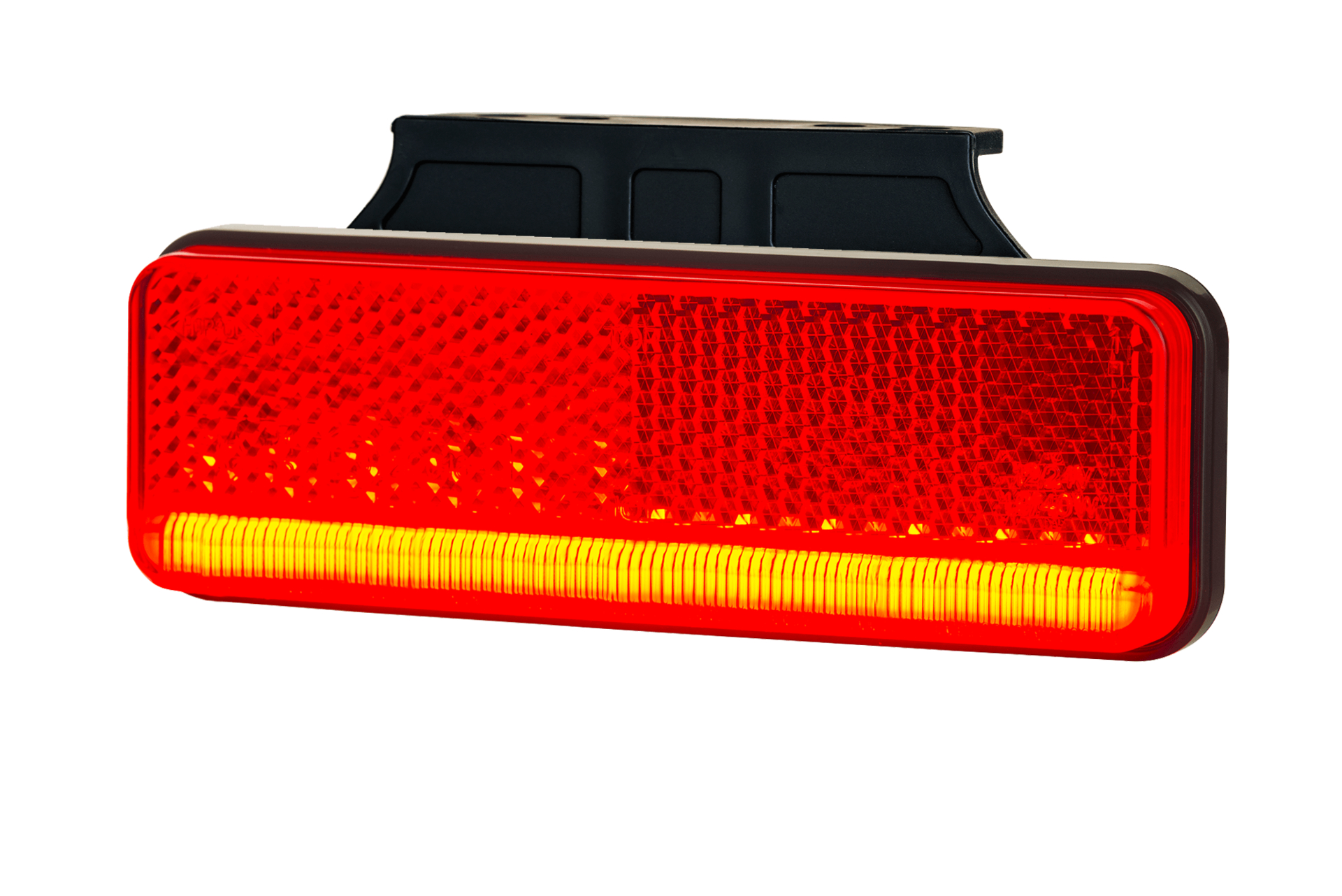 zijmarkeringslamp rood met houder - 12/24 volt - contourlamp neon led - markeringslamp - horpol