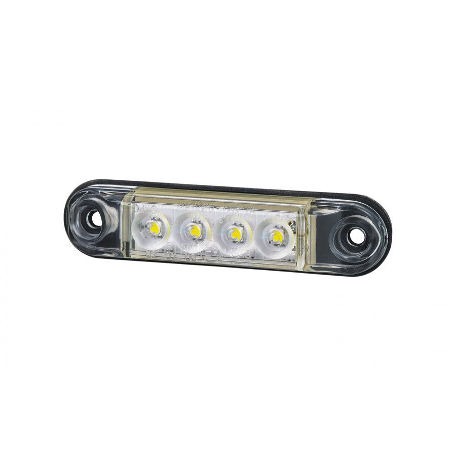 led zijmarkeringslamp universeel wit 4x led - contourlamp - led zijlamp - breedtelamp - horpol