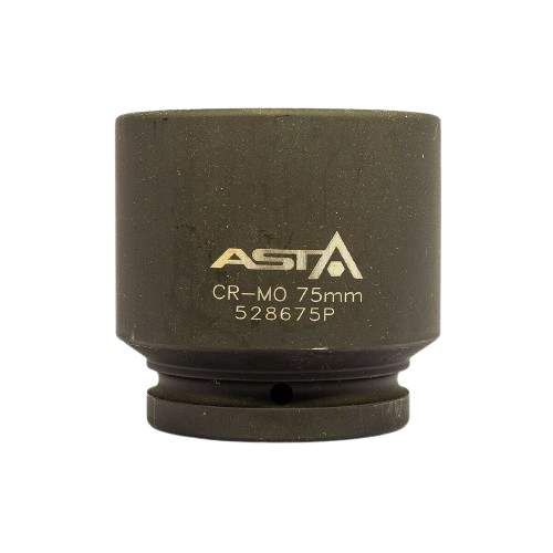 zeskant krachtdop 75 mm - 1 duims aansluiting - slagdop - impact dop - rateldop - dop - asta