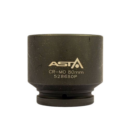 zeskant krachtdop 80 mm - 1 duims aansluiting - slagdop - impact dop - rateldop - dop - asta