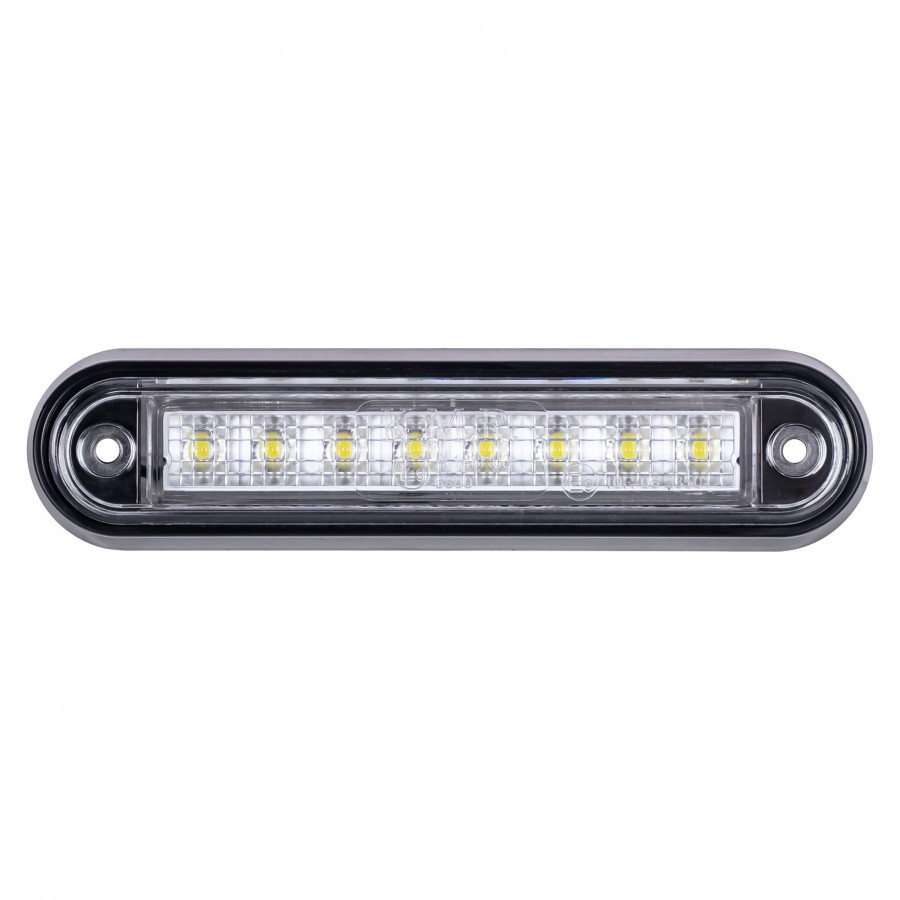 led zijmarkeringslamp universeel wit 8x led - contourlamp - zijlamp - breedtelamp