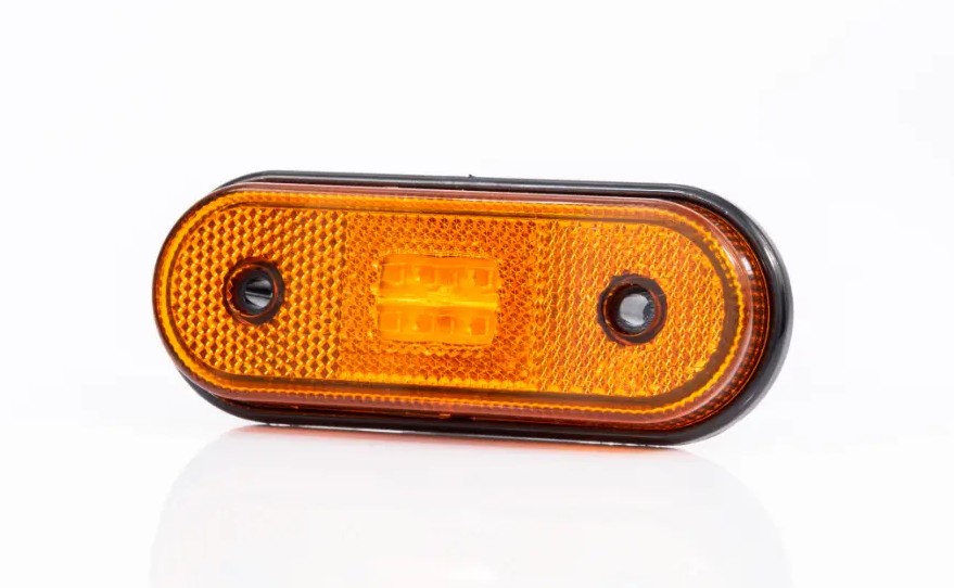 led zijmarkeringslamp universeel oranje 4x led - led contourlamp - zijlamp - breedtelamp