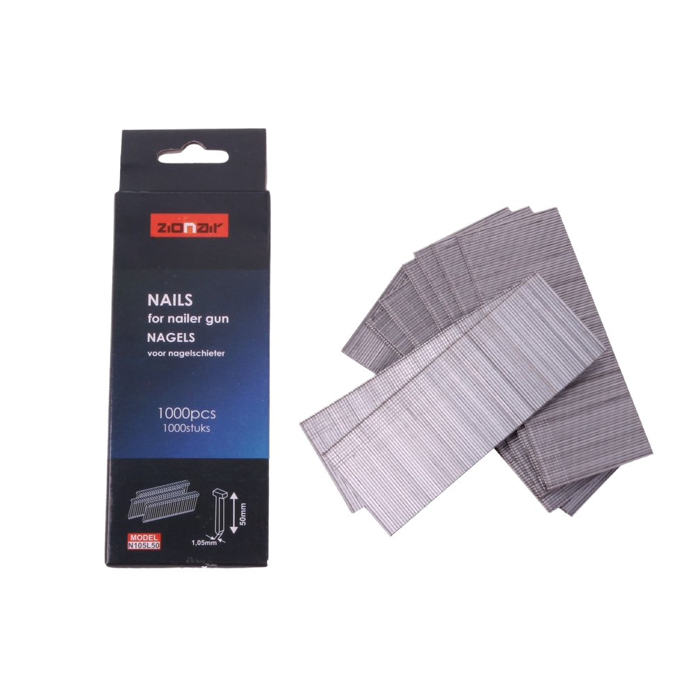 spijkers - 50mm x 1.05mm - 1000 stuks - nagels voor nagelpistool - zionair