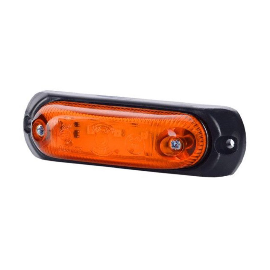 led zijmarkeringslamp universeel oranje 3x led - contourlamp - zijlamp - led breedtelamp