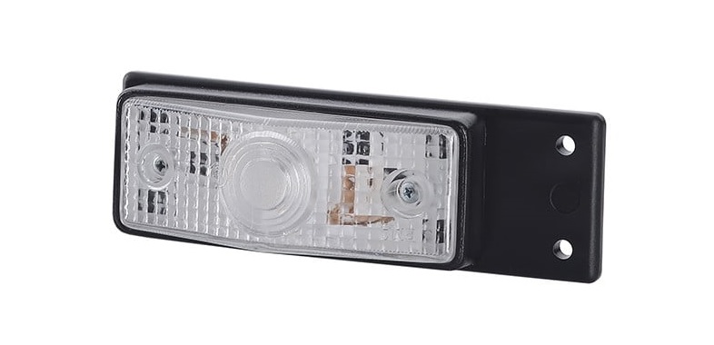 markeringslamp wit met steun - zijmarkeringslamp - positielamp 12 volt - contourlamp - horpol