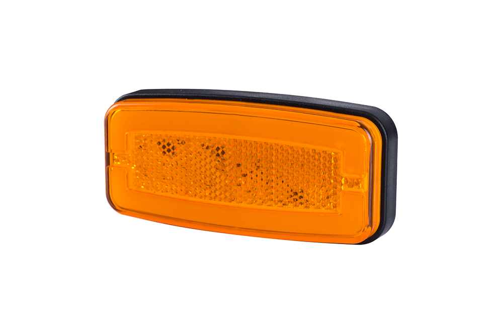 led zijmarkeringslamp universeel oranje 24x led - contourlamp - led zijlamp - breedtelamp