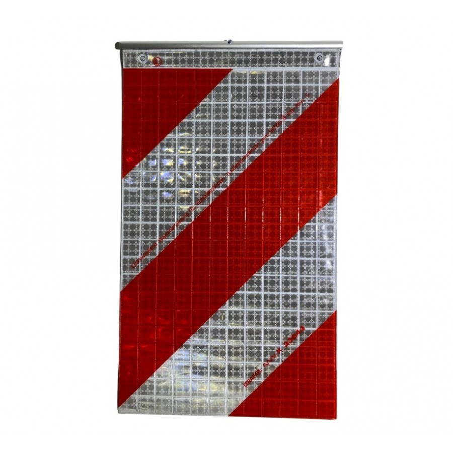 lange lading lap links - lange lading bord voor een aanhanger - laadklep vlaggen - laadklepmarkering - kmr