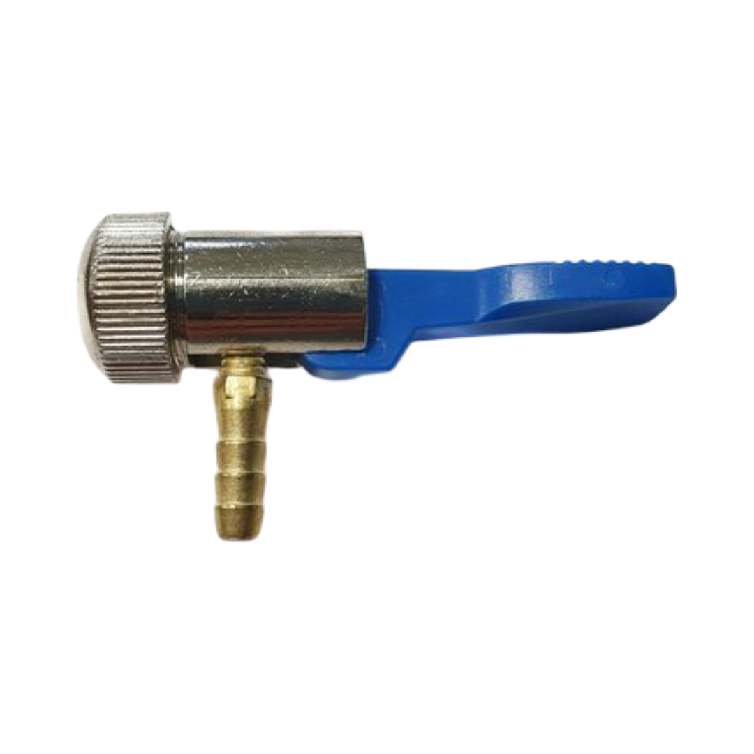 bandenpomp nippel met clip - 6 mm - slang pilaar - pompnippel - bandenpompnippel