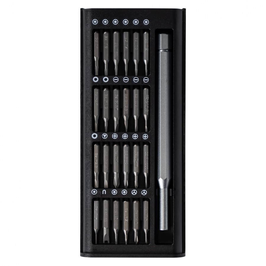 precisie schroevendraaier set - 25 delig - bitset - schoevendraaiers - kmr