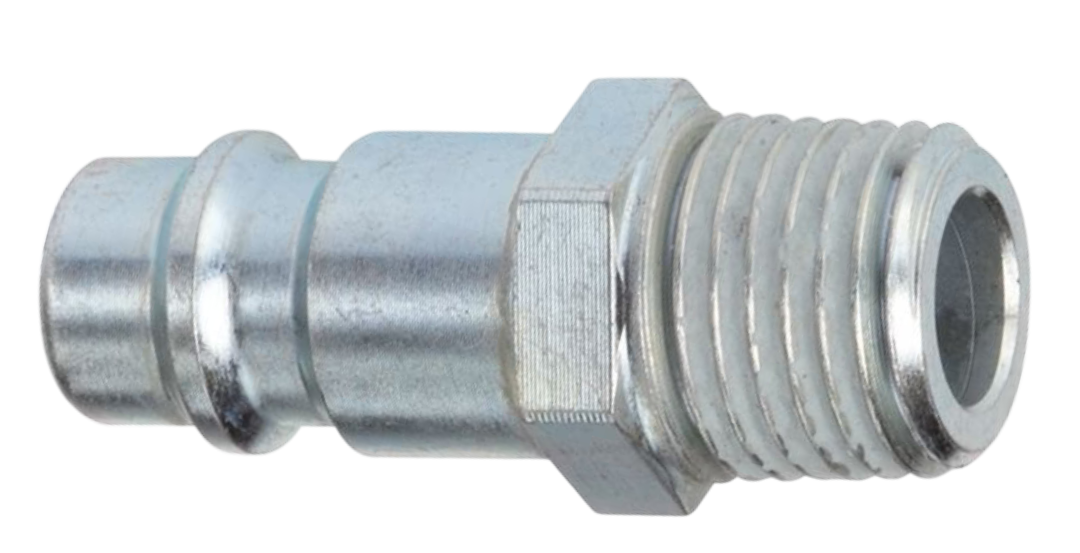 euro insteeknippel - 3/8 duims - uitwendig draad - nikkel - mannelijk