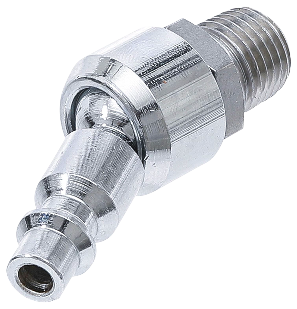 flexibele insteeknippel - 1/4 duims - uitwendig draad - nikkel - mannelijk