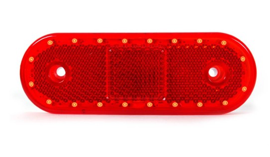 led zijmarkeringslamp universeel rood 20x led - contourlamp - zij lamp - breedtelamp