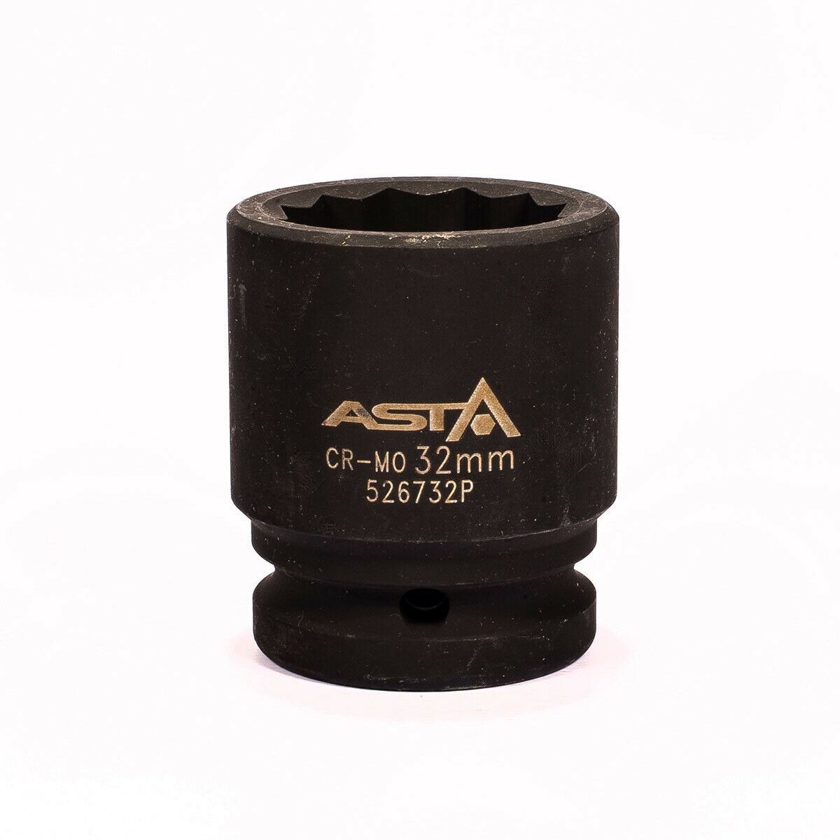 twaalfkant krachtdop - 32 mm - 3/4 duims aansluiting - slagdop - impact dop - rateldop - asta