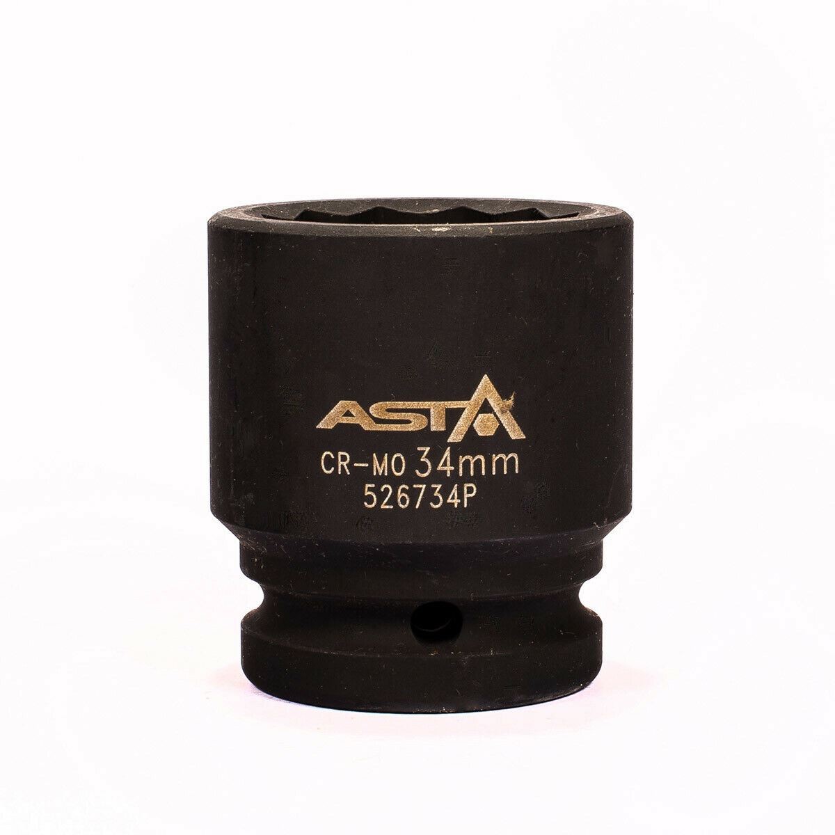 twaalfkant krachtdop - 34 mm - 3/4 duims aansluiting - slagdop - impact dop - rateldop - asta