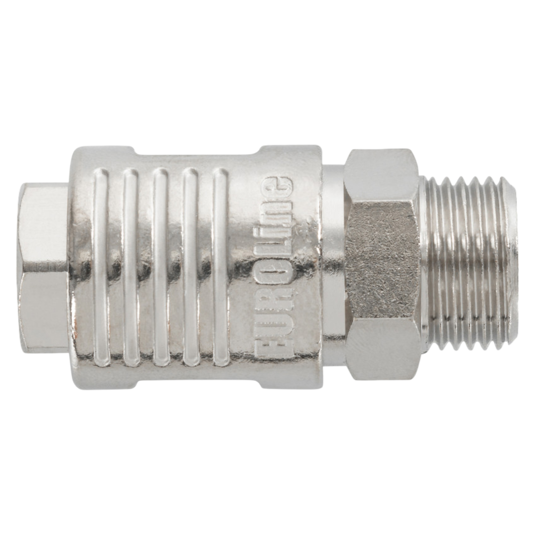 euroline snelkoppeling - 3/8 duims - uitwendig draad - mannelijk - snel koppeling