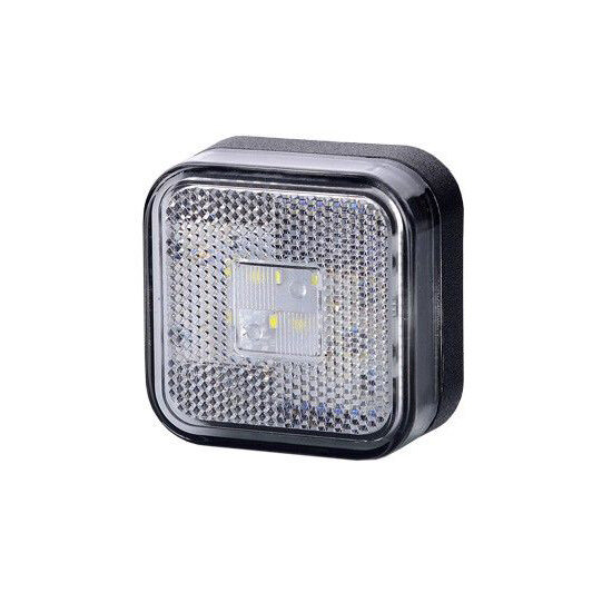 led zijmarkeringslamp universeel wit 4x led - contourlamp - zij lamp - led breedtelamp