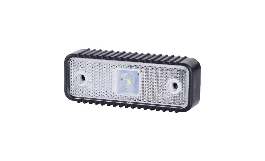 led zijmarkeringslamp universeel wit 1x led - contourlamp - zijlamp - led breedtelamp