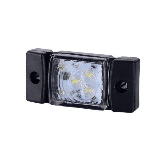 led zijmarkeringslamp universeel wit 3x led - led contourlamp - zij lamp - led breedtelamp