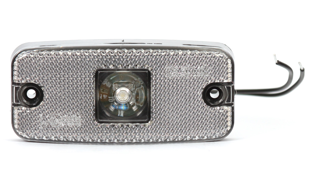 led zijmarkeringslamp universeel wit 1x led - contourlamp - zij lamp - breedtelamp - was