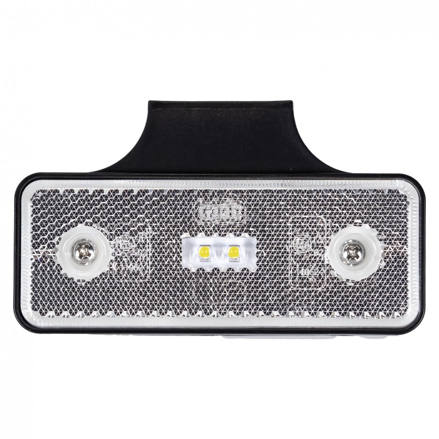 led zijmarkeringslamp universeel wit 2x led - contourlamp - zij lamp - led breedtelamp