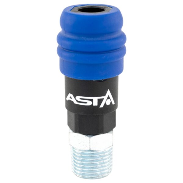 euroline veiligheidssnelkoppeling - 1/2 duims - uitwendig draad - mannelijk - asta