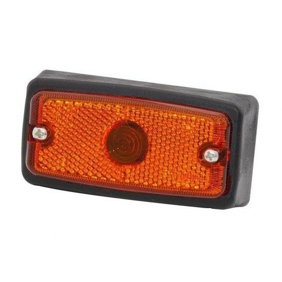 zijmarkeringslamp universeel oranje 12/24 volt - contourlamp - breedtelamp - zijlamp